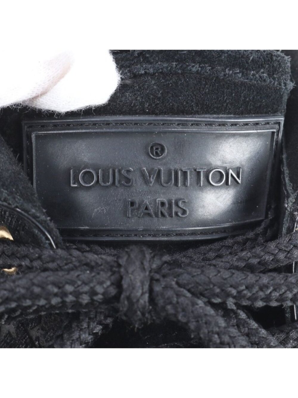 Louis Vuitton Monogram 36.5 Sneakers Lace Up Shoes Black - Picture 8 of 10